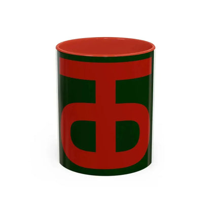 90th Infantry Division.patch (U.S. Army) Accent Coffee Mug 11oz Red - Go Mug Yourself