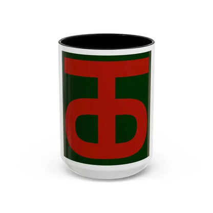 90th Infantry Division.patch (U.S. Army) Accent Coffee Mug 15oz Black - Go Mug Yourself
