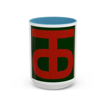 90th Infantry Division.patch (U.S. Army) Accent Coffee Mug 15oz Light Blue - Go Mug Yourself