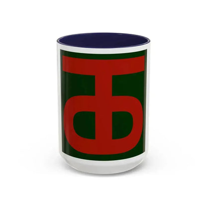 90th Infantry Division.patch (U.S. Army) Accent Coffee Mug 15oz Navy - Go Mug Yourself
