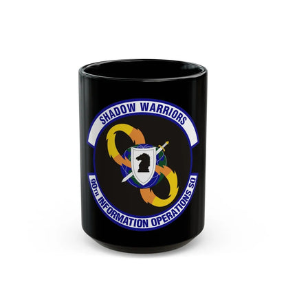 90th Information Operations Squadron (U.S. Air Force) Black Coffee Mug-15oz-Go Mug Yourself