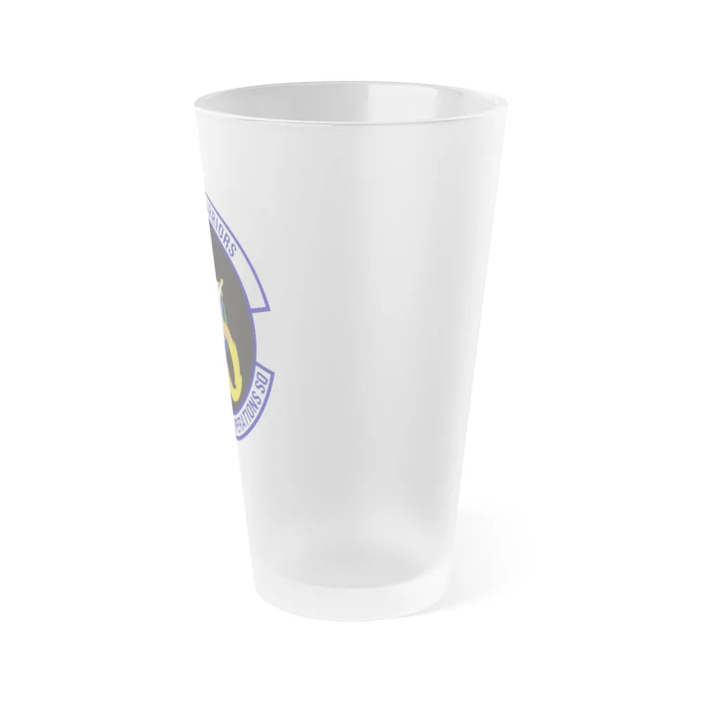 90th Information Operations Squadron (U.S. Air Force) Frosted Pint Glass 16oz-Go Mug Yourself