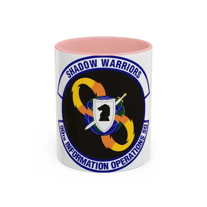 90th Information Operations Squadron (U.S. Air Force) Accent Coffee Mug 11oz Pink - Go Mug Yourself