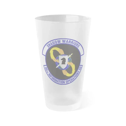90th Information Operations Squadron (U.S. Air Force) Frosted Pint Glass 16oz 16oz Frosted - Go Mug Yourself