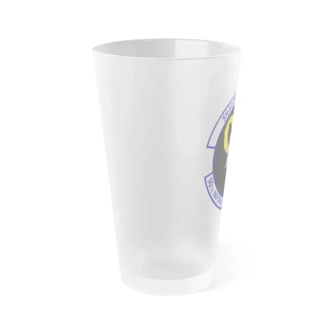 90th Information Operations Squadron (U.S. Air Force) Frosted Pint Glass 16oz - Go Mug Yourself