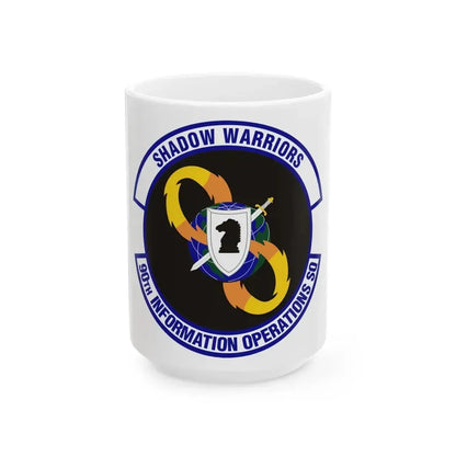 90th Information Operations Squadron (U.S. Air Force) White Coffee Mug 15oz - Go Mug Yourself