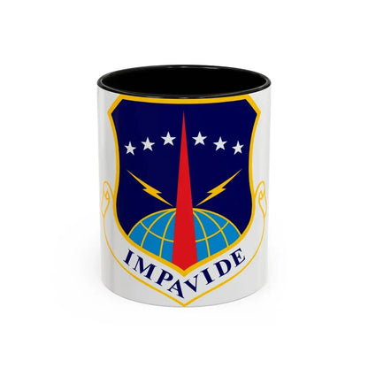 90th Space Wing (U.S. Air Force) Accent Coffee Mug 11oz Black - Go Mug Yourself