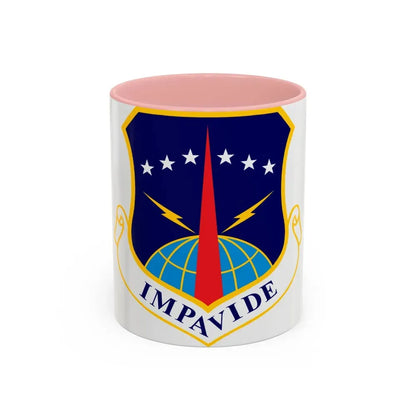 90th Space Wing (U.S. Air Force) Accent Coffee Mug 11oz Pink - Go Mug Yourself