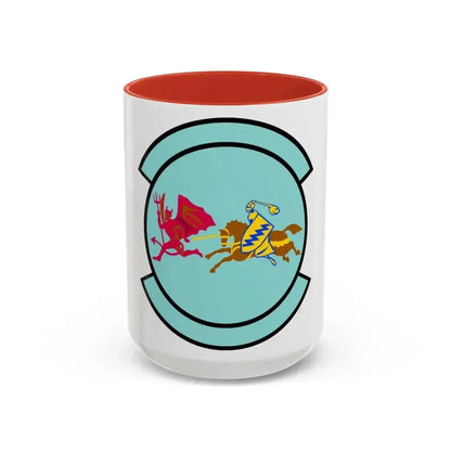 91 Air Refueling Squadron AMC (U.S. Air Force) Accent Coffee Mug 15oz Red - Go Mug Yourself