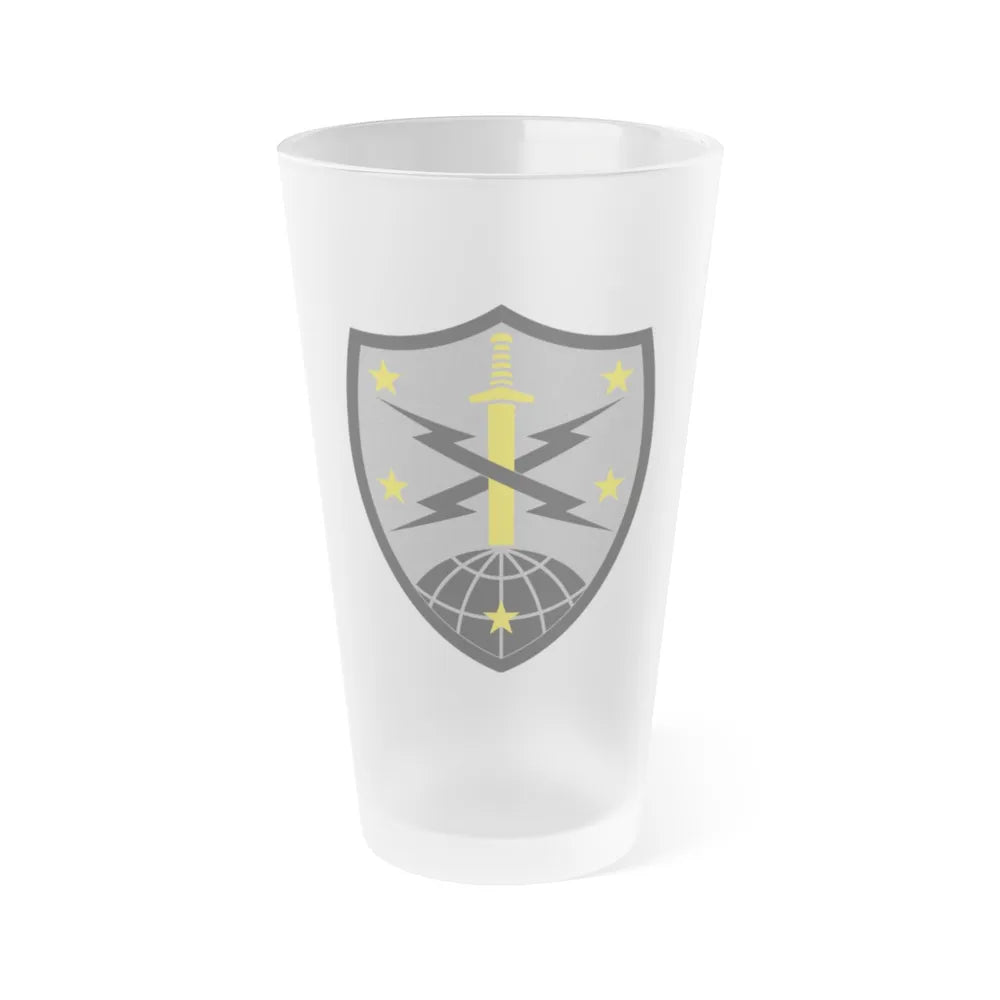 91 Cyber Brigade 2 (U.S. Army) Frosted Pint Glass 16oz-Go Mug Yourself