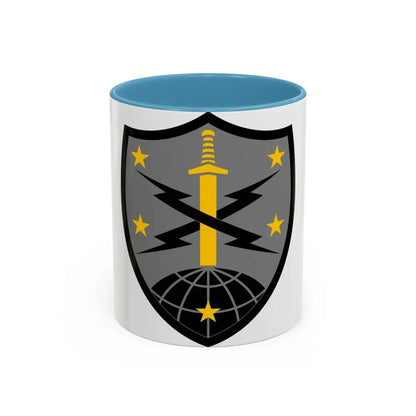 91 Cyber Brigade 2 (U.S. Army) Accent Coffee Mug 11oz Light Blue - Go Mug Yourself