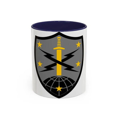 91 Cyber Brigade 2 (U.S. Army) Accent Coffee Mug 11oz Navy - Go Mug Yourself