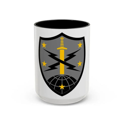 91 Cyber Brigade 2 (U.S. Army) Accent Coffee Mug 15oz Black - Go Mug Yourself