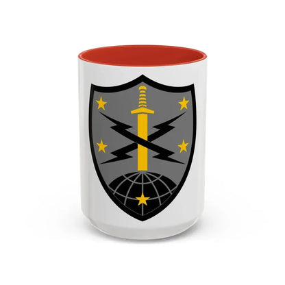 91 Cyber Brigade 2 (U.S. Army) Accent Coffee Mug 15oz Red - Go Mug Yourself