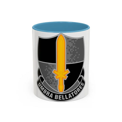 91 Cyber Brigade (U.S. Army) Accent Coffee Mug-11oz-Light Blue-Go Mug Yourself