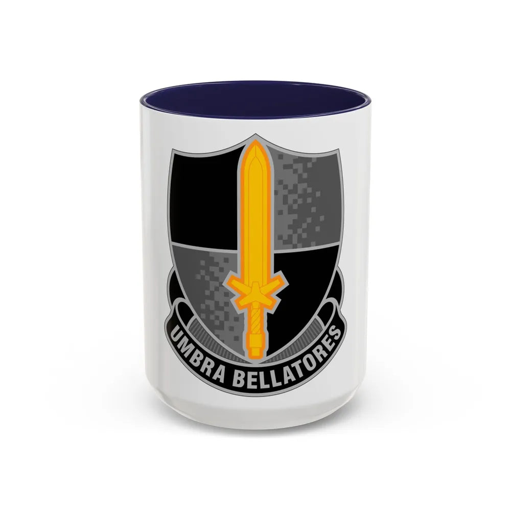 91 Cyber Brigade (U.S. Army) Accent Coffee Mug-15oz-Navy-Go Mug Yourself