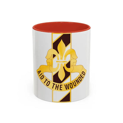 91 Evacuation Hospital (U.S. Army) Accent Coffee Mug 11oz Red - Go Mug Yourself