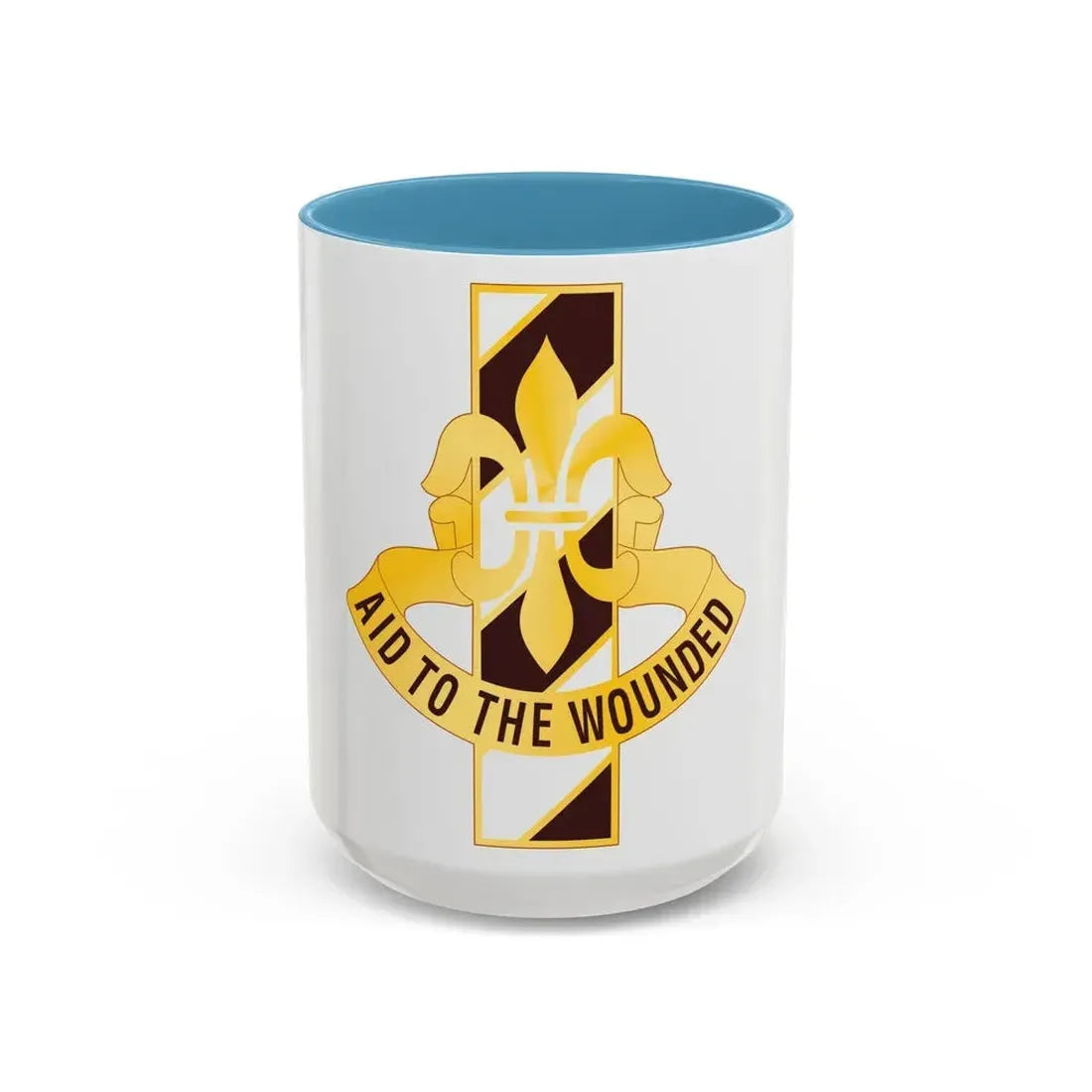 91 Evacuation Hospital (U.S. Army) Accent Coffee Mug 15oz Light Blue - Go Mug Yourself