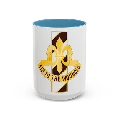 91 Evacuation Hospital (U.S. Army) Accent Coffee Mug 15oz Light Blue - Go Mug Yourself