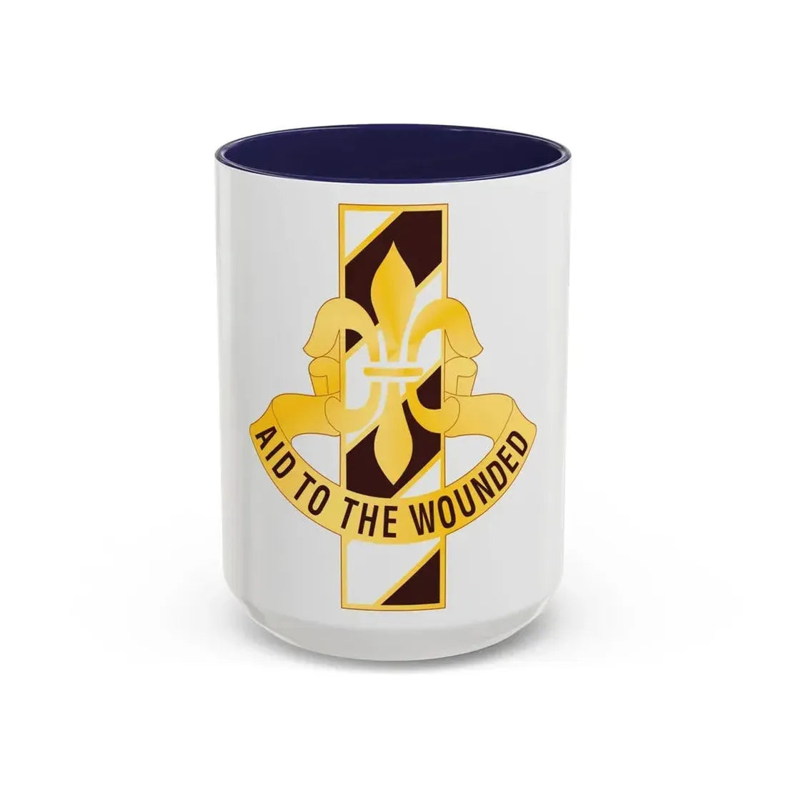 91 Evacuation Hospital (U.S. Army) Accent Coffee Mug 15oz Navy - Go Mug Yourself