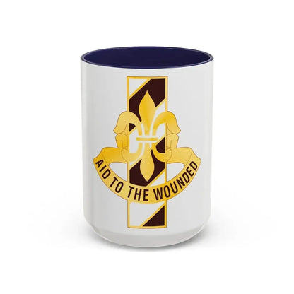 91 Evacuation Hospital (U.S. Army) Accent Coffee Mug 15oz Navy - Go Mug Yourself