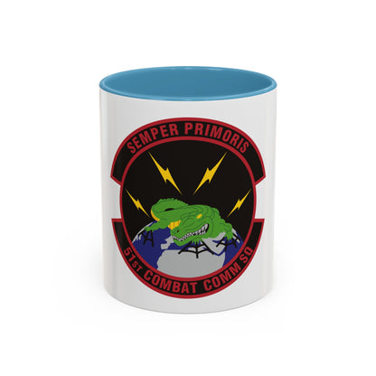 51 Combat Communications Squadron ACC (U.S. Air Force) Accent Coffee Mug