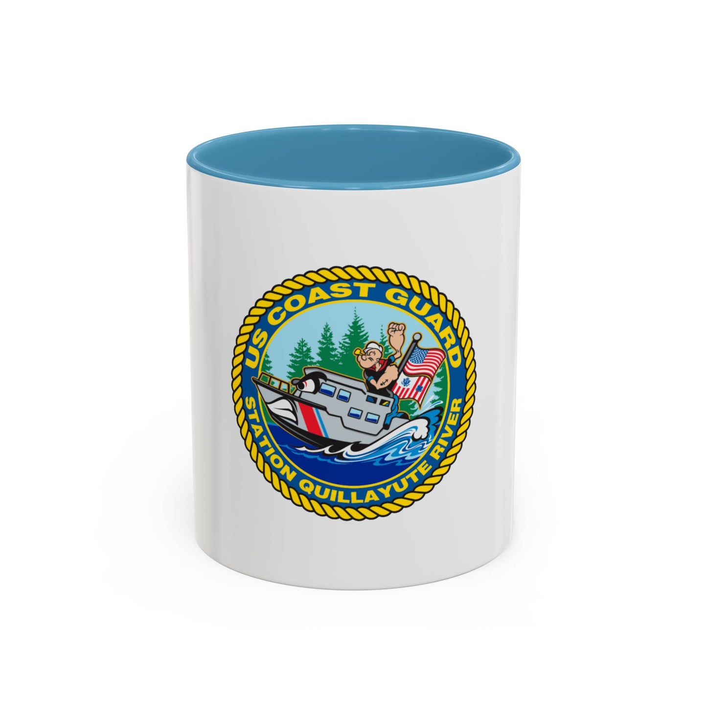 USCGS Quillayute River (U.S. Coast Guard) Accent Coffee Mug