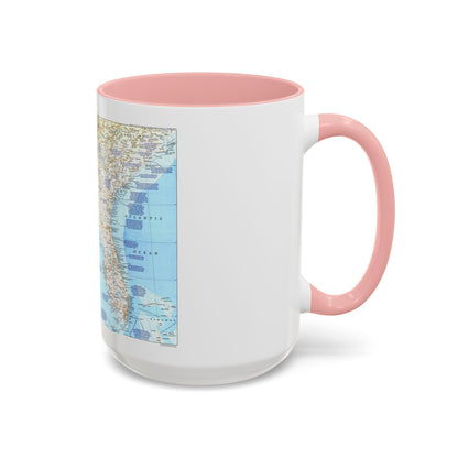 USA - Deep South 1 (1983) (Map) Accent Coffee Mug