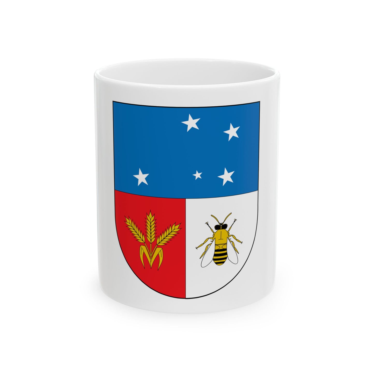 Coat of arms of Colonia Department - White Coffee Mug