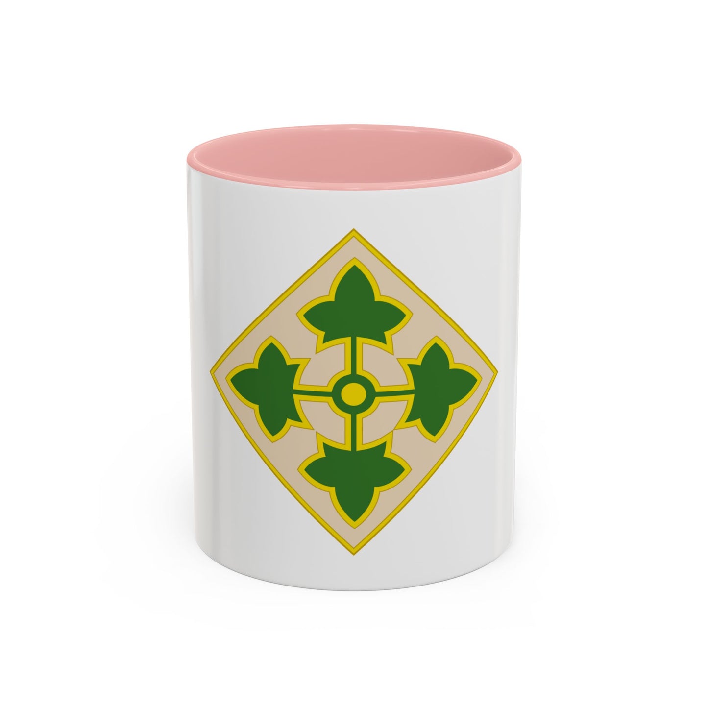 4th Infantry Division CSIB2 (U.S. Army) Accent Coffee Mug