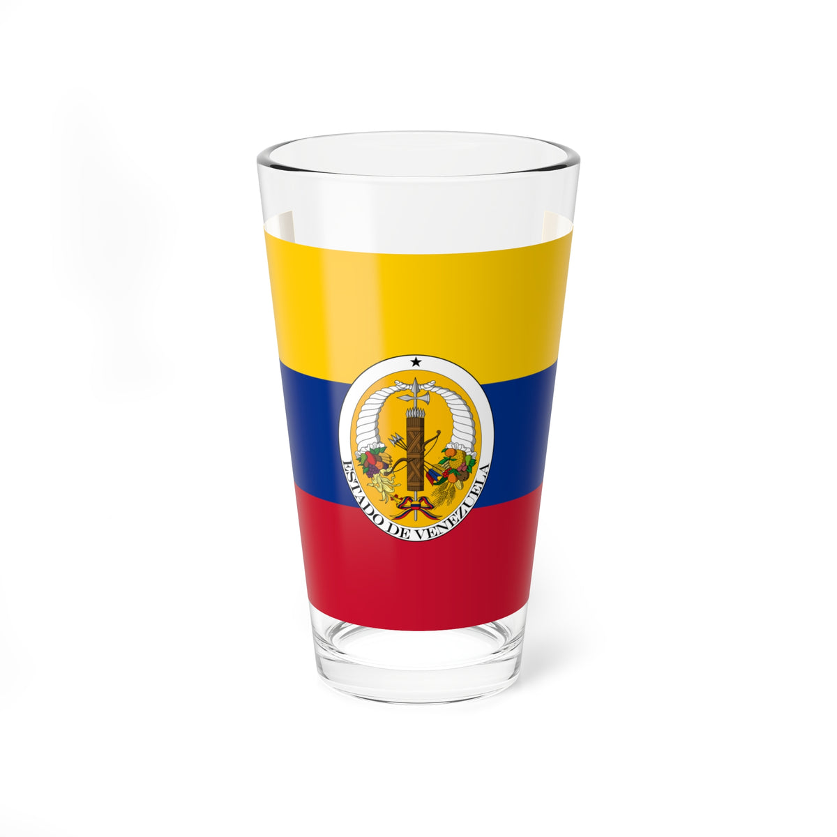 Bandera del Estado de Venezuela 1830 version 2 (Venezuela) Pint Glass 16oz