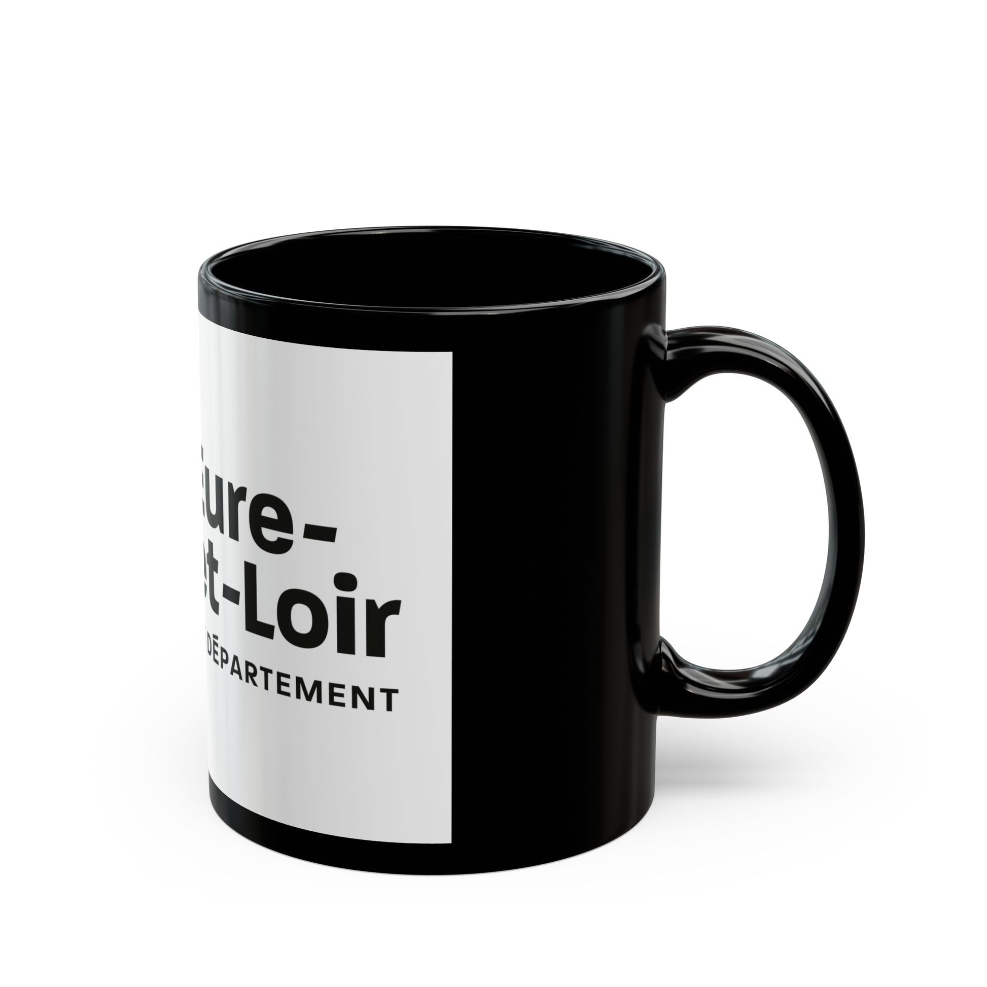 Flag of Eure et Loir France - Black Coffee Mug-Go Mug Yourself