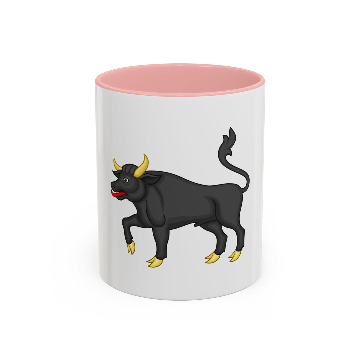 Black Bull of Clarence Badge of Edward IV - Accent Coffee Mug