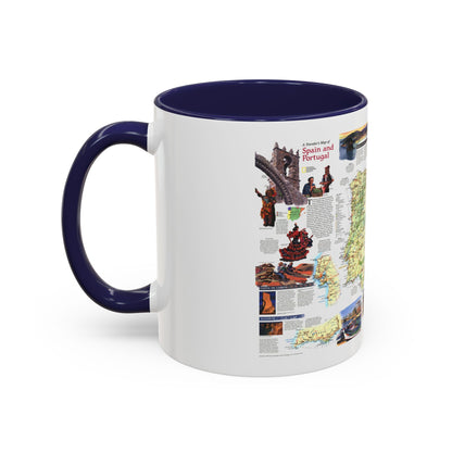 Spain and Portugal - A Traveller's Map (1998) (Map) Accent Coffee Mug