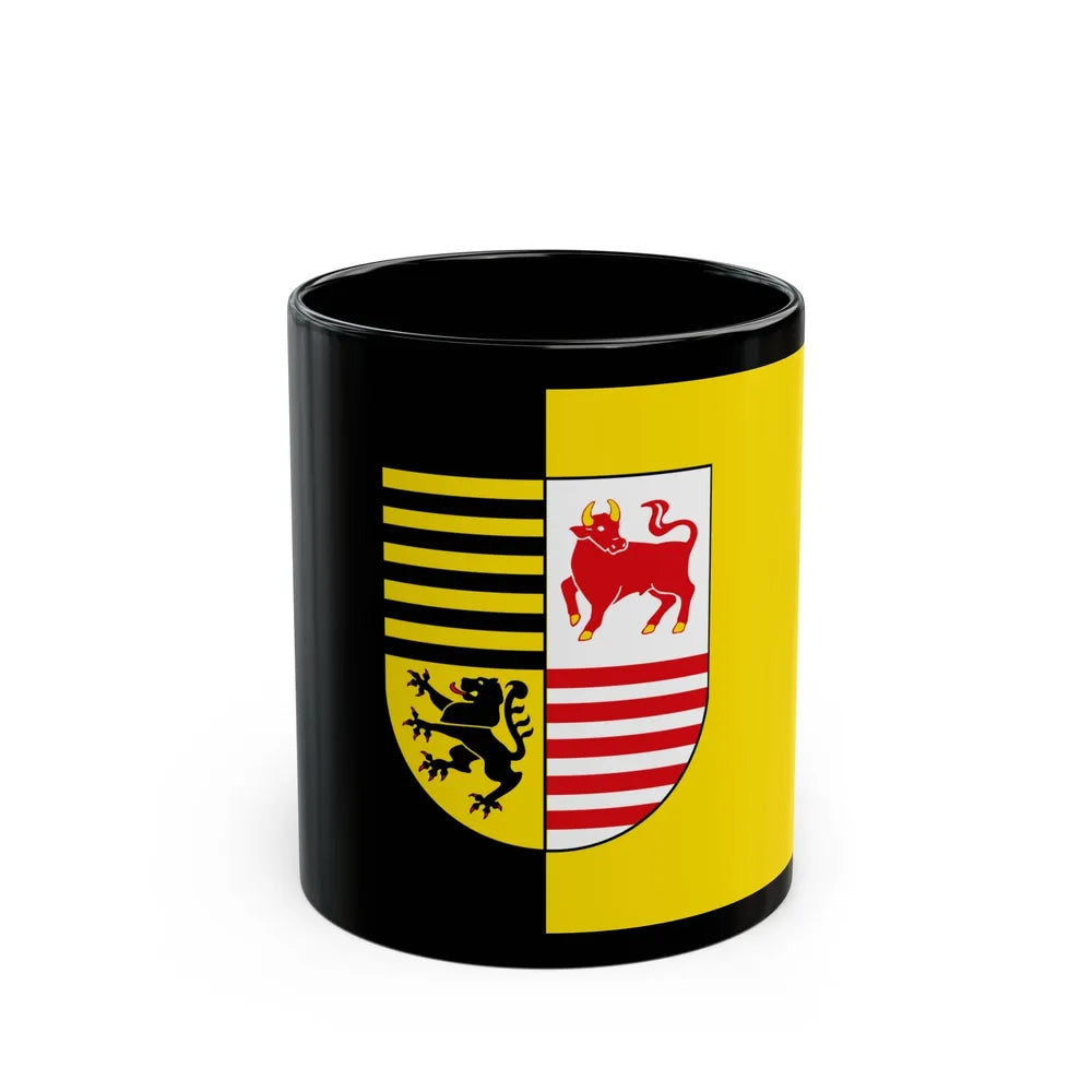 Flag of Elbe Elster Germany - Black Coffee Mug-11oz-Go Mug Yourself