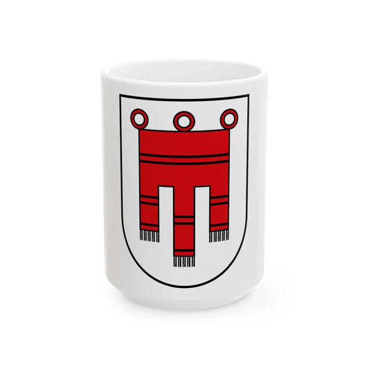 Coat of Arms of Vorarlberg Austria - White Coffee Mug-15oz-Go Mug Yourself