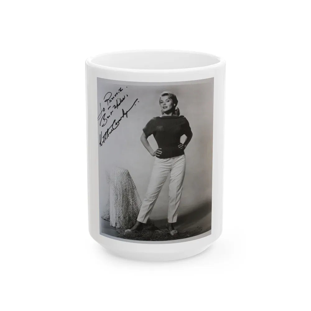 Kathleen Crowley #11 (Vintage Female Icon) White Coffee Mug-15oz-Go Mug Yourself