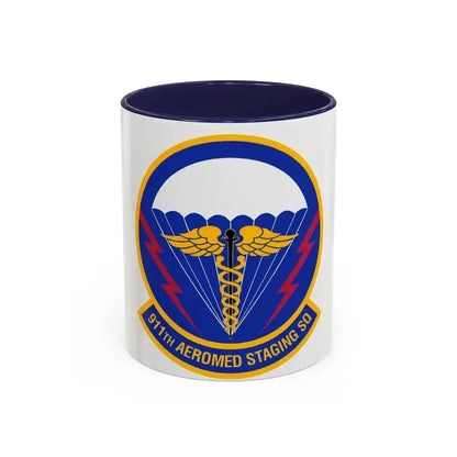 911 Aeromedical Staging Squadron AFRC (U.S. Air Force) Accent Coffee Mug 11oz Navy - Go Mug Yourself