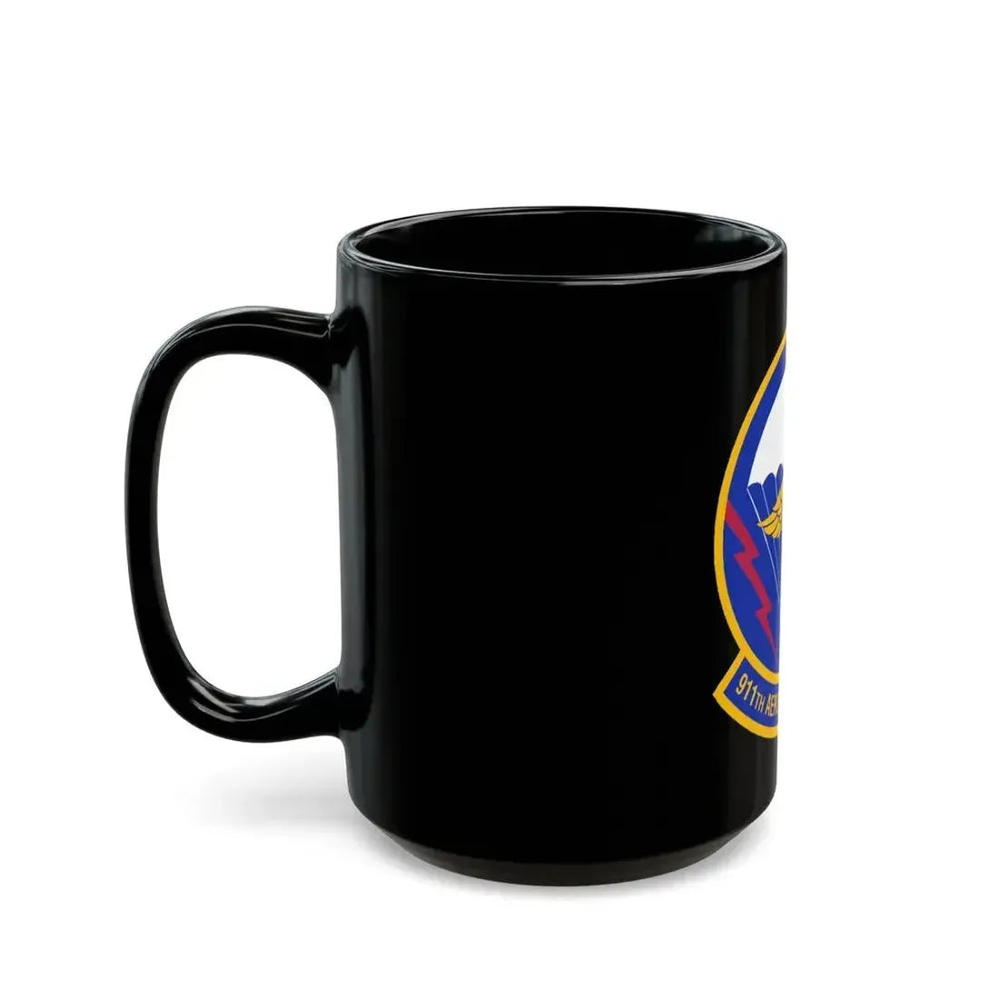 911 Aeromedical Staging Squadron AFRC (U.S. Air Force) Black Coffee Mug - Go Mug Yourself