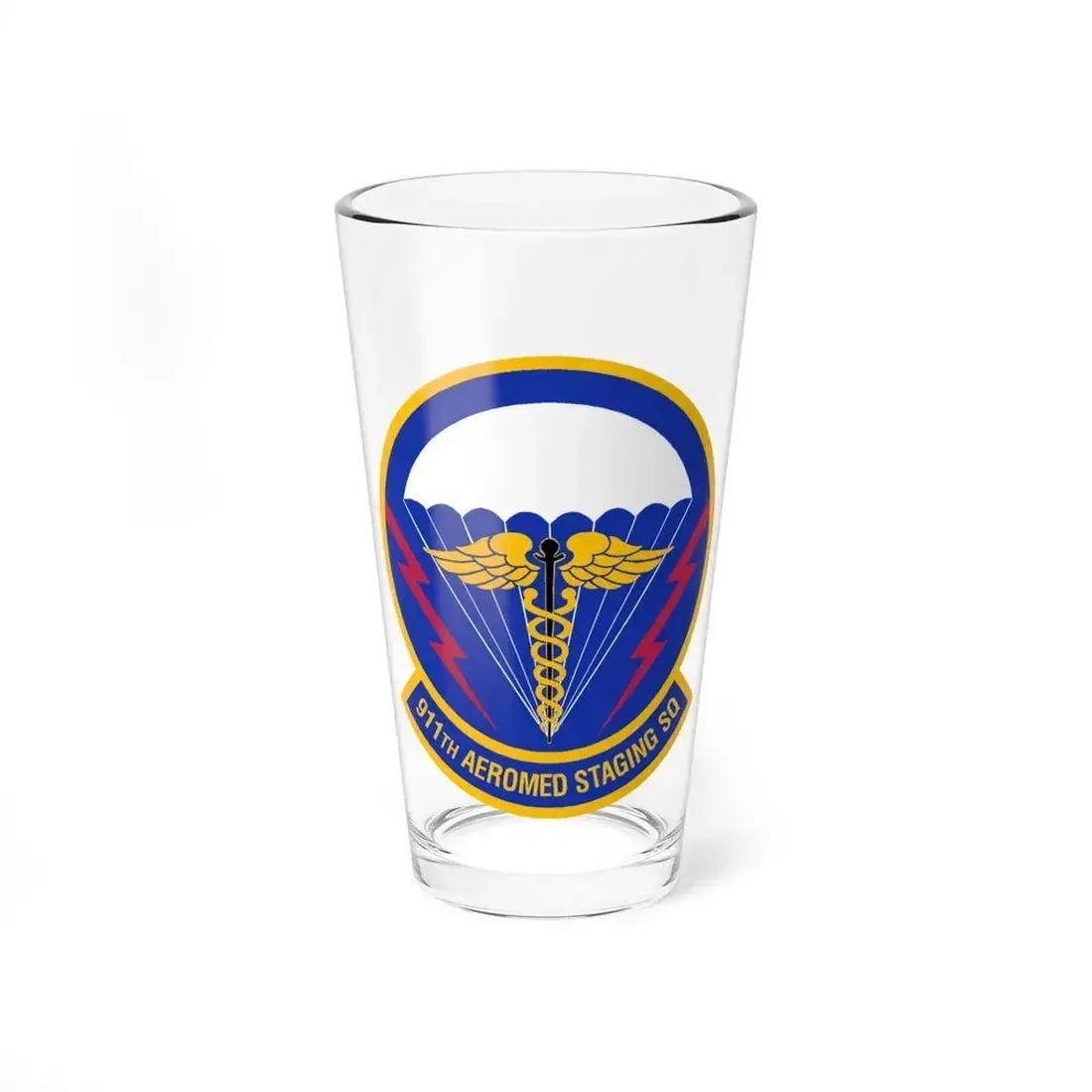 911 Aeromedical Staging Squadron AFRC (U.S. Air Force) Pint Glass 16oz 16oz - Go Mug Yourself