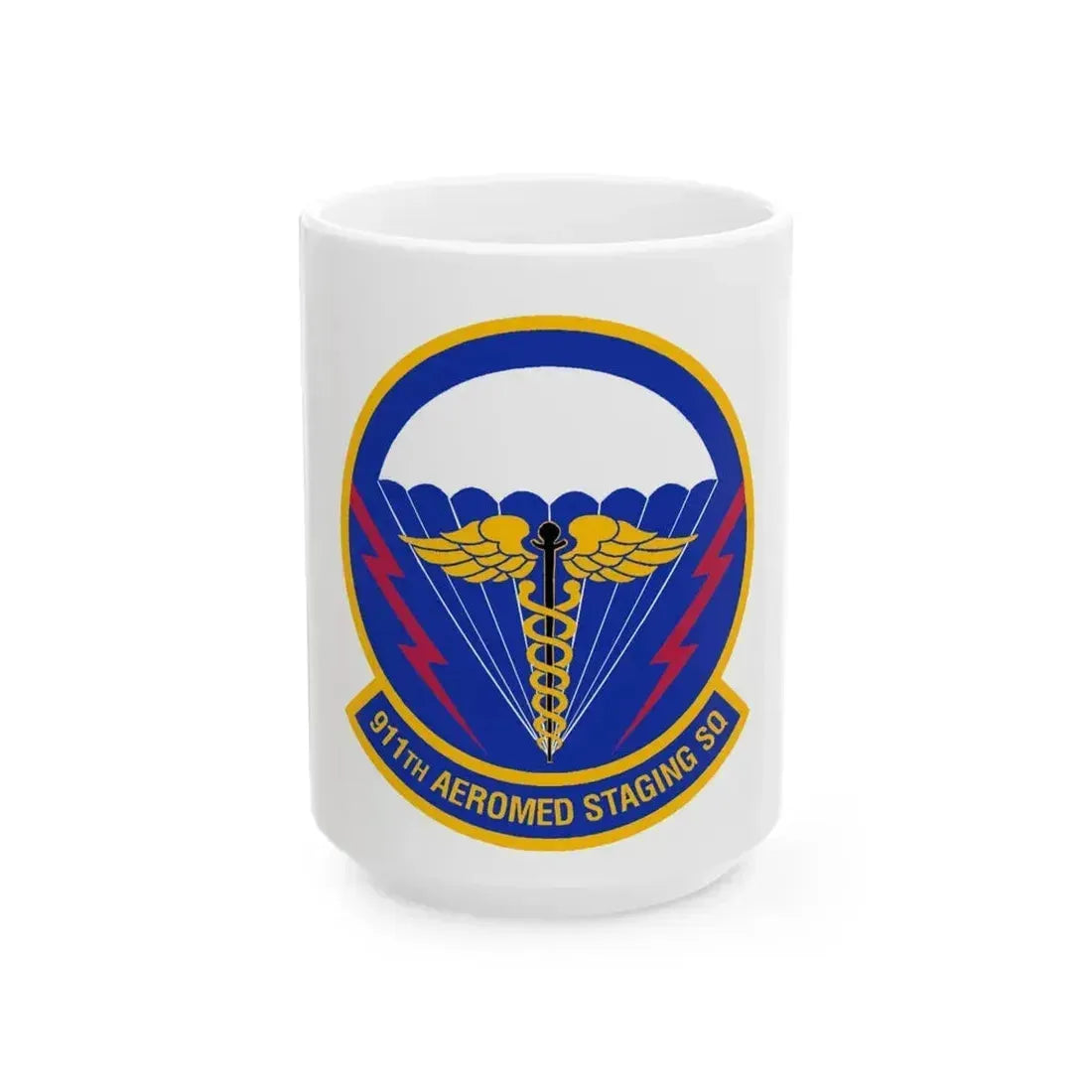 911 Aeromedical Staging Squadron AFRC (U.S. Air Force) White Coffee Mug 15oz - Go Mug Yourself