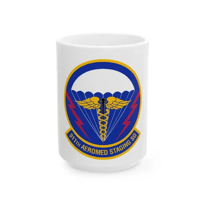 911 Aeromedical Staging Squadron AFRC (U.S. Air Force) White Coffee Mug 15oz - Go Mug Yourself