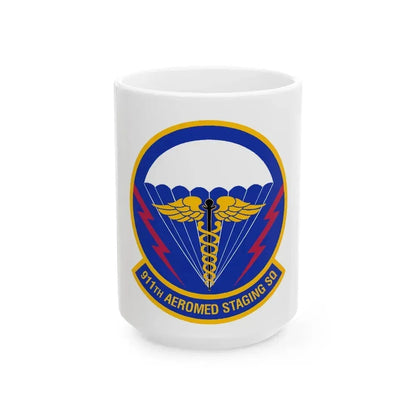 911 Aeromedical Staging Squadron AFRC (U.S. Air Force) White Coffee Mug 15oz - Go Mug Yourself