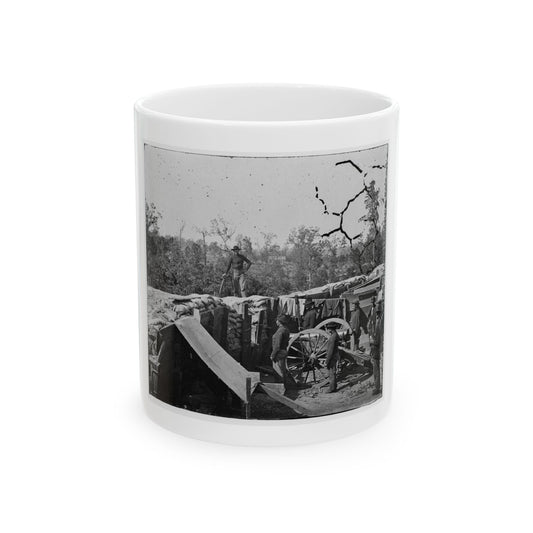 Atlanta, Georgia. Sherman's Men In Confederate Fort (U.S. Civil War) White Coffee Mug