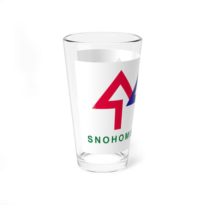 Flag of Snohomish County Washington (United States) Pint Glass 16oz