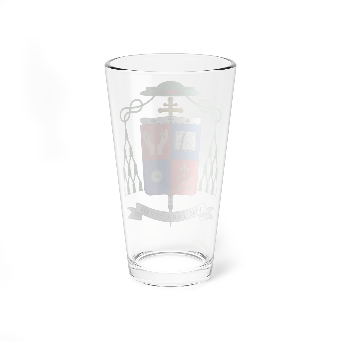 Escudo de Irineu Roman (Spain) (Coat of Arms) Pint Glass 16oz