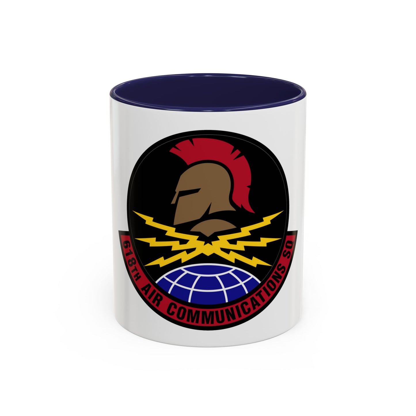 618 Air Communications Squadron AMC (U.S. Air Force) Accent Coffee Mug