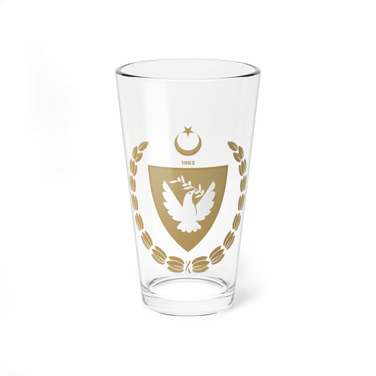 Emblem of the Presidency of the Turkish Republic of Northern Cyprus - Pint Glass 16oz