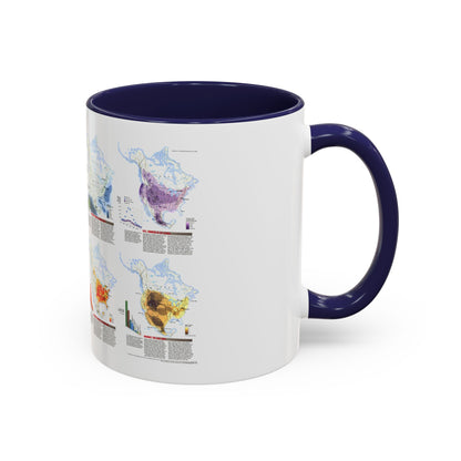 North America - Natural Hazards (1998) (Map) Accent Coffee Mug