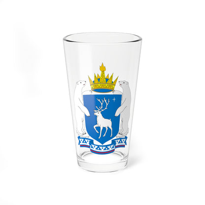 Coat of Arms of Yamal Nenetsia (Russia) (Coat of Arms) Pint Glass 16oz